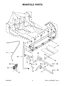 05 - Manifold Parts parts for Whirlpool Range WFG745H0FS1 from AppliancePartsPros.com