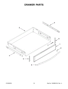 07 - Drawer Parts parts for Whirlpool Range WFG770H0FZ0 from AppliancePartsPros.com