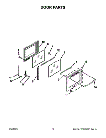 06 - Door Parts parts for Whirlpool Range WFI910H0AS1 from AppliancePartsPros.com