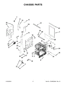 04 - Chassis Parts parts for Whirlpool Range WGE555S0BB00 from AppliancePartsPros.com