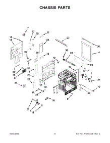 04 - Chassis Parts parts for Whirlpool Range WGE555S0BW03 from AppliancePartsPros.com