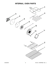 05 - Internal Oven Parts parts for Whirlpool Range WGE745C0FH00 from AppliancePartsPros.com