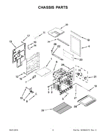 05 - Chassis Parts parts for Whirlpool Range WGG555S0BB01 from AppliancePartsPros.com