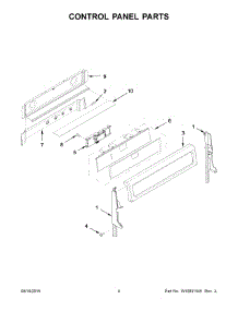 03 - Control Panel Parts parts for Whirlpool Range WGG555S0BB04 from AppliancePartsPros.com