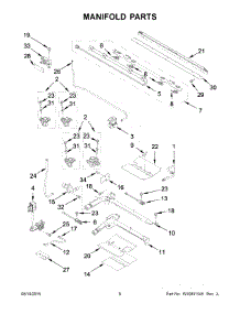 04 - Manifold Parts parts for Whirlpool Range WGG555S0BB04 from AppliancePartsPros.com