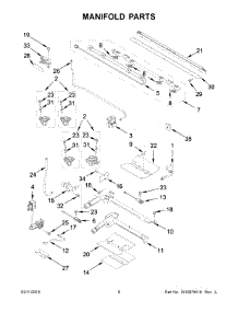 04 - Manifold Parts parts for Whirlpool Range WGG555S0BW06 from AppliancePartsPros.com