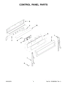 03 - Control Panel Parts parts for Whirlpool Range WGG555S0BW07 from AppliancePartsPros.com