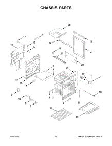 05 - Chassis Parts parts for Whirlpool Range WGG555S0BW07 from AppliancePartsPros.com