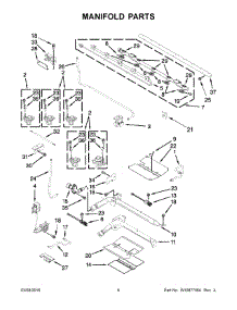 04 - Manifold Parts parts for Whirlpool Range WGG745S0FS00 from AppliancePartsPros.com