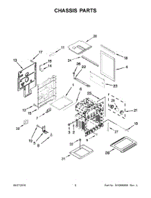 05 - Chassis Parts parts for Whirlpool Range WGG745S0FS02 from AppliancePartsPros.com