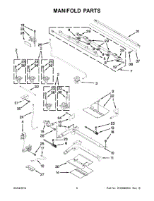 04 - Manifold Parts parts for Whirlpool Range WGG755S0BE01 from AppliancePartsPros.com