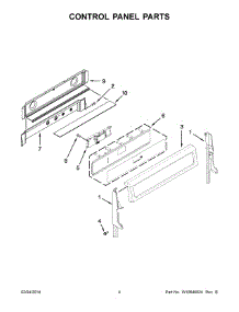 03 - Control Panel Parts parts for Whirlpool Range WGG755S0BH01 from AppliancePartsPros.com