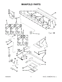 04 - Manifold Parts parts for Whirlpool Range WGG755S0BH07 from AppliancePartsPros.com