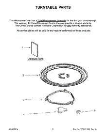 02 - Turntable Parts parts for Whirlpool Microwave WMC10511AB0 from AppliancePartsPros.com