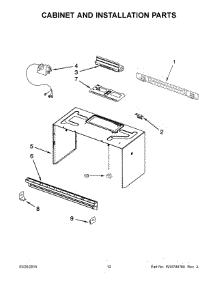 07 - Cabinet And Installation Parts parts for Whirlpool Microwave WMH1163XVS6 from AppliancePartsPros.com