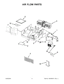 05 - Air Flow Parts parts for Whirlpool Microwave WMH1164XWS6 from AppliancePartsPros.com