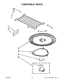 06 - Turntable Parts parts for Whirlpool Microwave WMH1164XWS6 from AppliancePartsPros.com