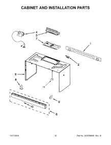 07 - Cabinet And Installation Parts parts for Whirlpool Microwave WMH31017AD3 from AppliancePartsPros.com
