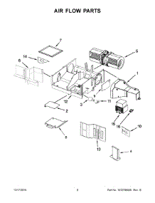 05 - Air Flow Parts parts for Whirlpool Microwave WMH31017AS3 from AppliancePartsPros.com