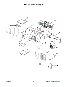 05 - Air Flow Parts parts for Whirlpool Microwave WMH31017AS5 from AppliancePartsPros.com