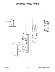 02 - Control Panel Parts parts for Whirlpool Microwave WMH32519CS1 from AppliancePartsPros.com