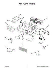 05 - Air Flow Parts parts for Whirlpool Microwave WMH32519CT1 from AppliancePartsPros.com