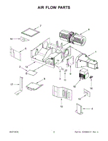 05 - Air Flow Parts parts for Whirlpool Microwave WMH32519FWB0 from AppliancePartsPros.com