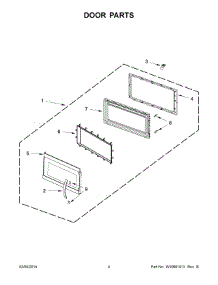03 - Door Parts parts for Whirlpool Microwave WMH53520CE0 from AppliancePartsPros.com