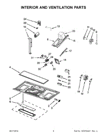 04 - Interior And Ventilation Parts parts for Whirlpool Microwave WMH53520CW1 from AppliancePartsPros.com