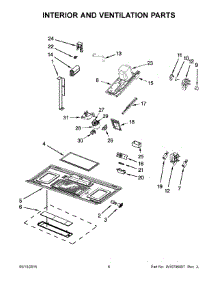 04 - Interior And Ventilation Parts parts for Whirlpool Microwave WMH53520CW2 from AppliancePartsPros.com
