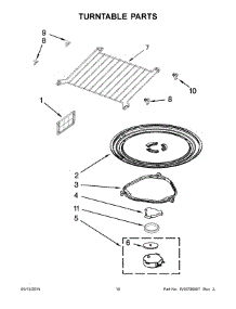 06 - Turntable Parts parts for Whirlpool Microwave WMH53520CW2 from AppliancePartsPros.com