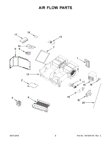 05 - Air Flow Parts parts for Whirlpool Microwave WMH53520CW3 from AppliancePartsPros.com