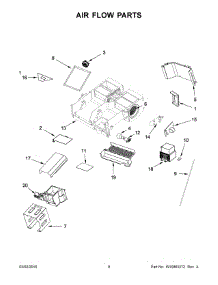 05 - Air Flow Parts parts for Whirlpool Microwave WMH73521CB2 from AppliancePartsPros.com