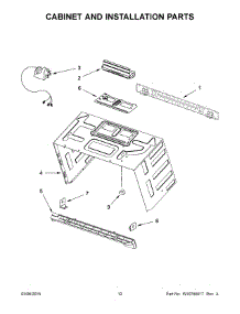 07 - Cabinet And Installation Parts parts for Whirlpool Microwave WMH73521CH1 from AppliancePartsPros.com