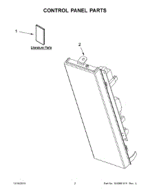 02 - Control Panel Parts parts for Whirlpool Microwave WMH73521CS0 from AppliancePartsPros.com