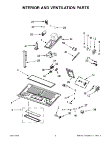 04 - Interior And Ventilation Parts parts for Whirlpool Microwave WMH73521CS3 from AppliancePartsPros.com