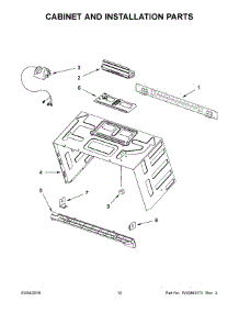 07 - Cabinet And Installation Parts parts for Whirlpool Microwave WMH73521CS3 from AppliancePartsPros.com