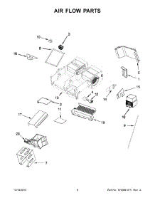 05 - Air Flow Parts parts for Whirlpool Microwave WMH73521CW0 from AppliancePartsPros.com