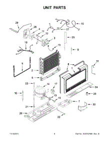 05 - Unit Parts parts for Whirlpool Freezer WZF79R20DW00 from AppliancePartsPros.com
