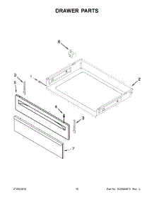06 - Drawer Parts parts for Maytag Range YACR4503SFW0 from AppliancePartsPros.com