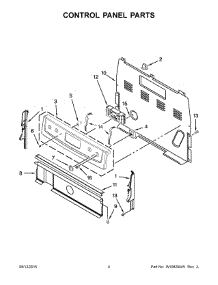 03 - Control Panel Parts parts for Maytag Range YAER5630BES0 from AppliancePartsPros.com