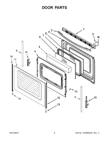 05 - Door Parts parts for Maytag Range YAER5630BES0 from AppliancePartsPros.com