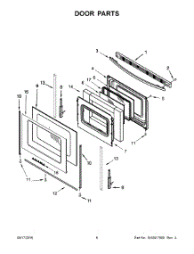 04 - Door Parts parts for Maytag Range YAER6603SFB0 from AppliancePartsPros.com