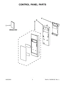 02 - Control Panel Parts parts for Amana Microwave YAMV1160VAS5 from AppliancePartsPros.com