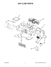 05 - Air Flow Parts parts for Amana Microwave YAMV1160VAS5 from AppliancePartsPros.com