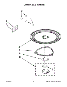 06 - Turntable Parts parts for Amana Microwave YAMV1160VAS5 from AppliancePartsPros.com