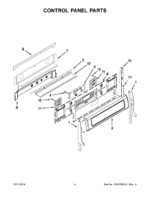03 - Control Panel Parts parts for Whirlpool Range YKER507XSS04 from AppliancePartsPros.com