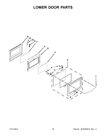 06 - Lower Door Parts parts for Whirlpool Range YKER507XSS04 from AppliancePartsPros.com