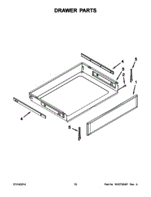 06 - Drawer Parts parts for Whirlpool Range YKERS202BSS1 from AppliancePartsPros.com