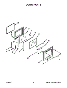 05 - Door Parts parts for Whirlpool Range YKERS202BWH1 from AppliancePartsPros.com
